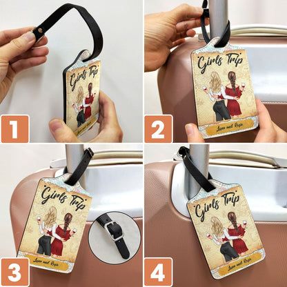 Girls Trip - Gift For Besties - Personalized Luggage Tag