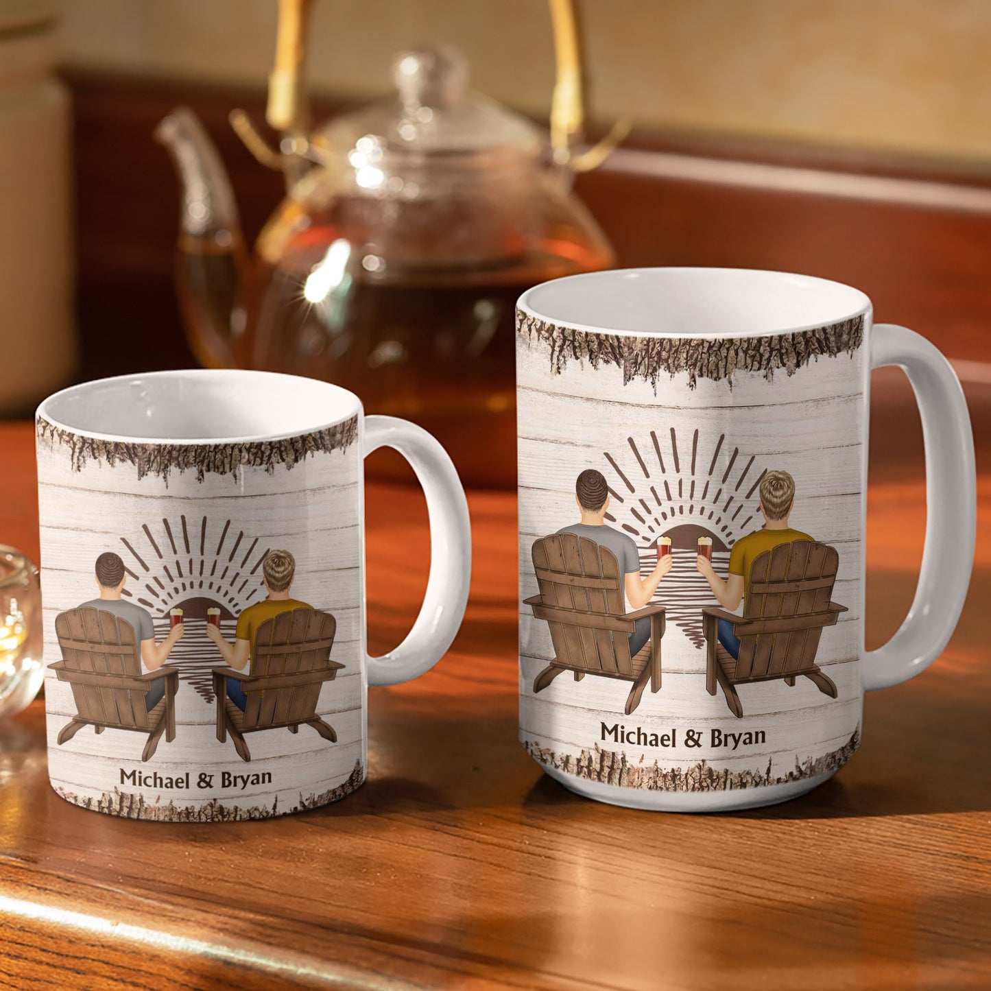 I Love You The Most - Unique Birthday Gifts, Wedding Anniversary - Personalized White Edge-to-Edge Mug