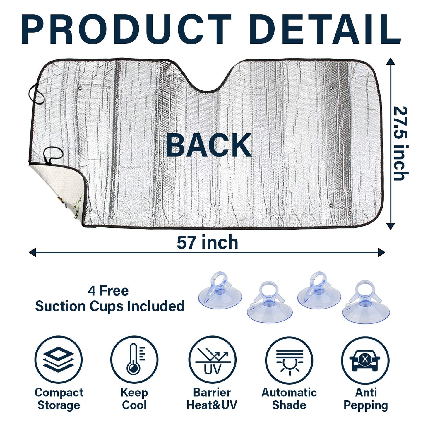 Home Is Where We Park It - Gift For Camping Lovers - Personalized Auto Sunshade