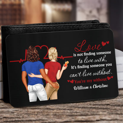 Love Isn't Finding Someone Back Couples - Gift For Couples - Personalized Aluminum Wallet Card