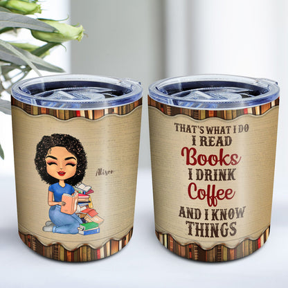 Just A Girl Loves Books Reading - Gift For Book Lovers - Personalized Lowball Tumbler