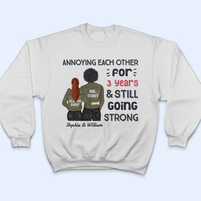 Annoying Each Other For Years Couple - Holiday Gift - Personalized Custom Hoodie