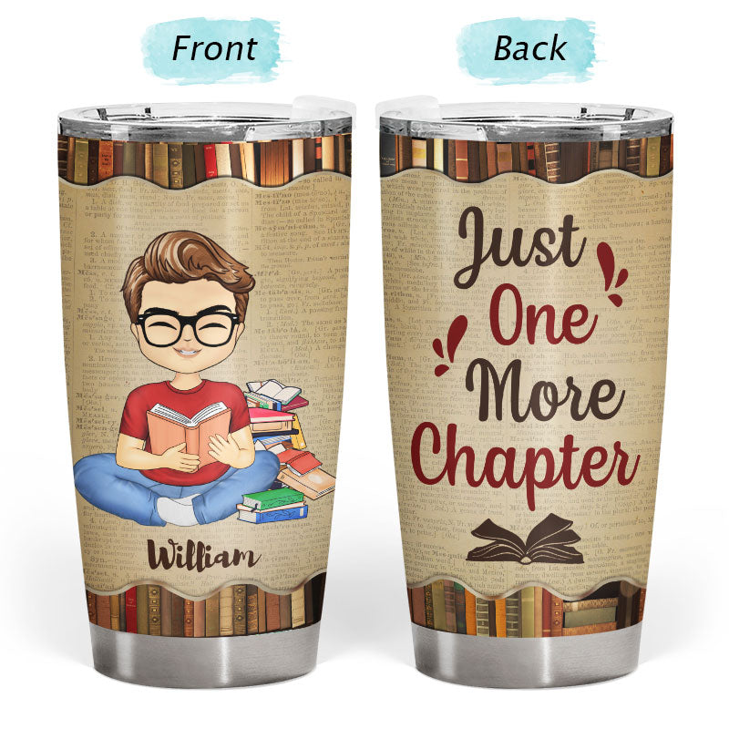 Just A Boy Who Loves Books Reading - Reading Gift - Personalized Custom Tumbler