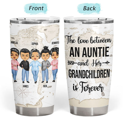 The Love Between Is Forever - Gift For Family - Personalized Custom Tumbler