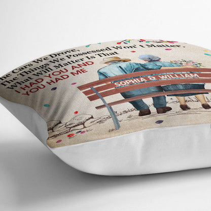 When We Get To The End Old Couple Under Tree - Couple Gift - Personalized Custom Pillow