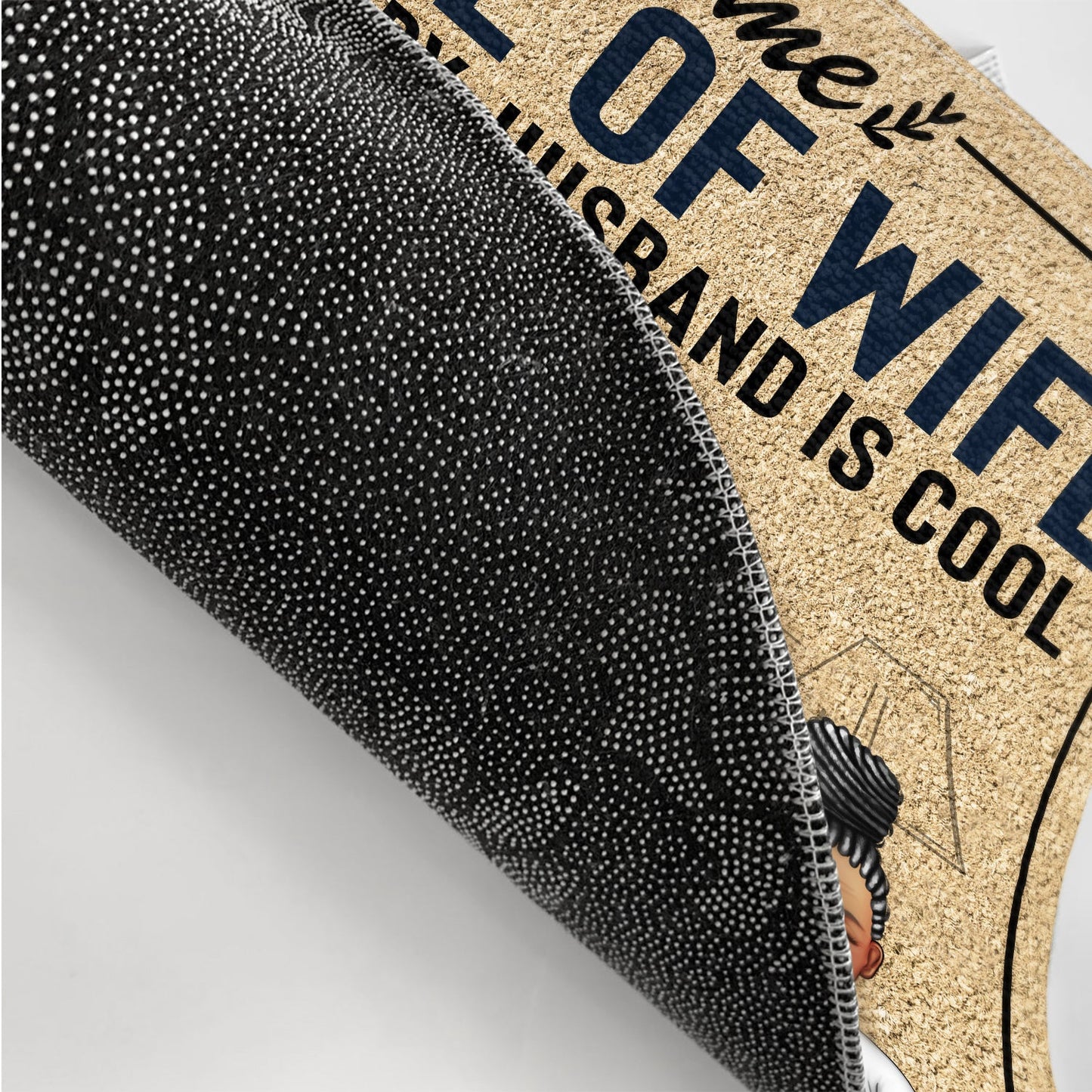 Welcome Beware Of Wife Kids Are Shady Husband Is Cool - Gift For Couples And Family - Personalized Custom Doormat