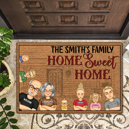 Welcome Home Sweet Home - Outdoor, Home Decor, Gift For Family, Husband, Wife, Couple - Personalized Custom Doormat