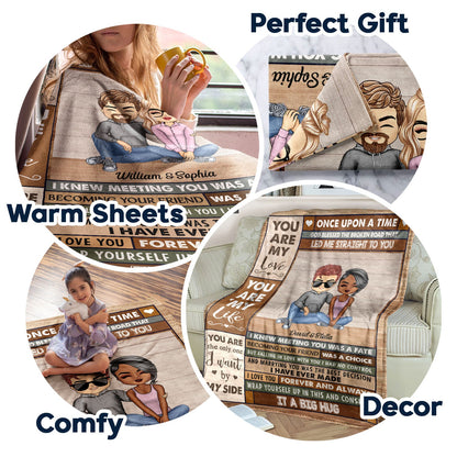 You Are My Love Once Upon A Time Couples - Anniversary, Birthday Gift For Spouse, Husband, Wife, Boyfriend, Girlfriend - Personalized Custom Fleece Blanket