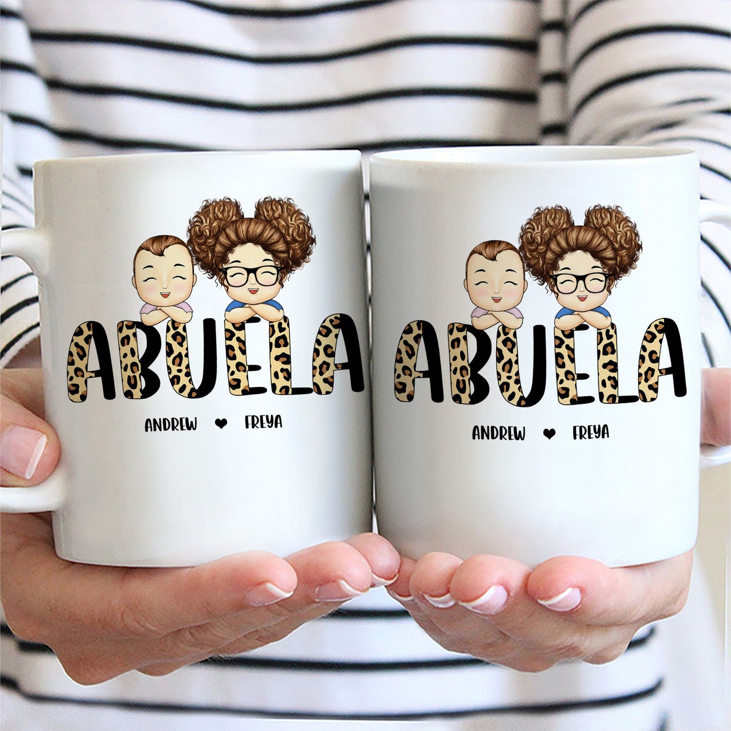 Leopard Nana Title - Birthday, Loving Gift For Mom, Mother, Mama, Grandma, Grandmother - Personalized Custom Mug