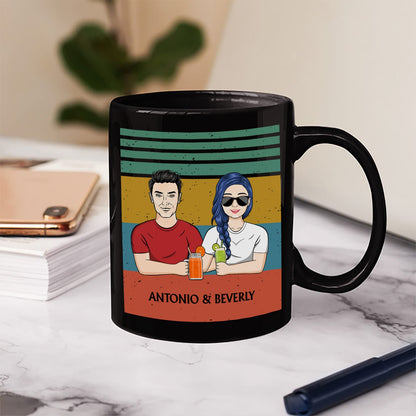 Oh Crap We're Still Married I Mean Happy Anniversary - Birthday, Loving Gift For Spouse, Couple, Husband, Wife - Personalized Black Mug