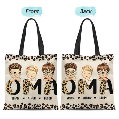 Leopard Nana Title - Birthday, Loving Gift For Mom, Mother, Mama, Grandma, Grandmother - Personalized Zippered Canvas Bag