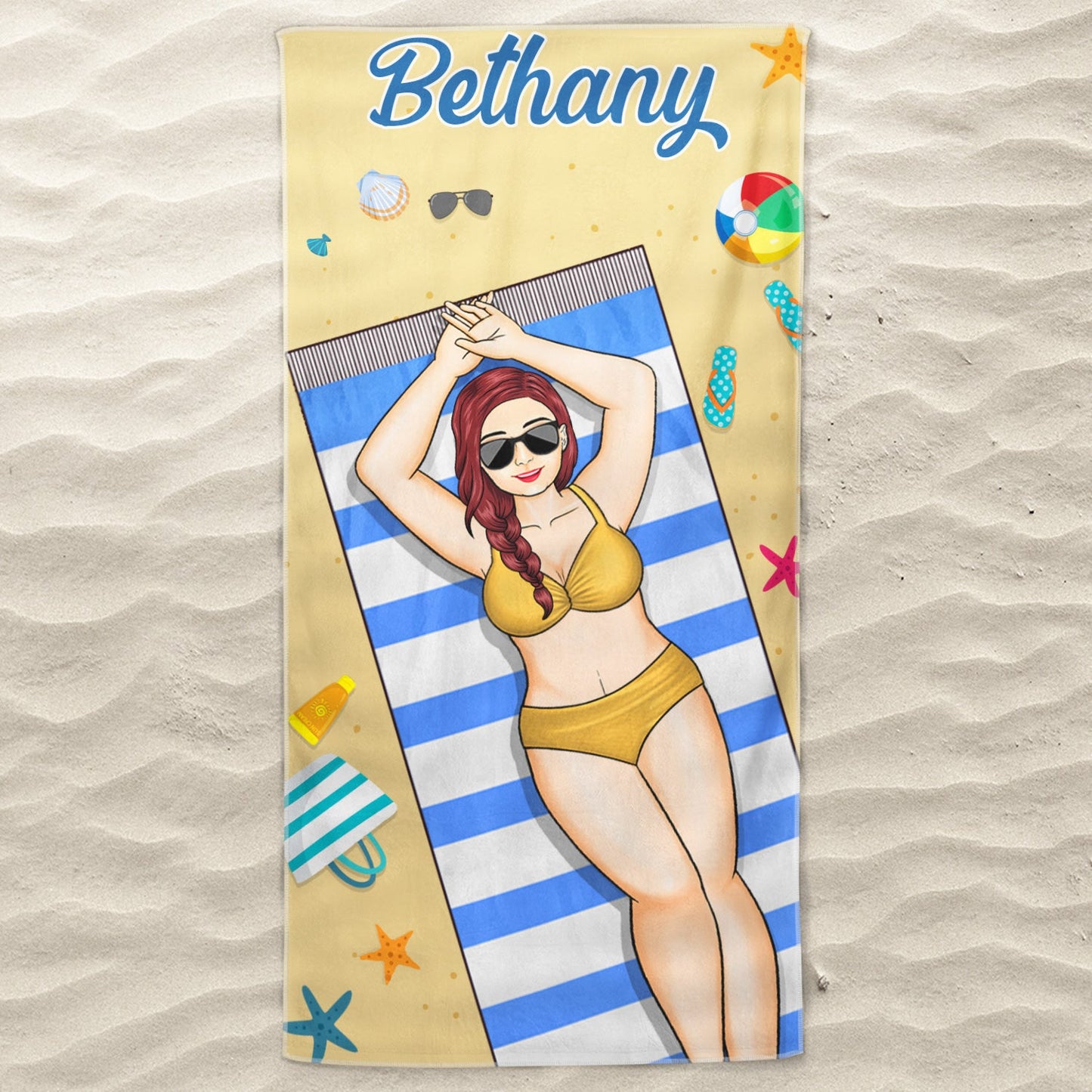 Beach Trips, Pool Party - Birthday, Vacation, Traveling Gift For Woman, Man, Bestie Group - Personalized Beach Towel