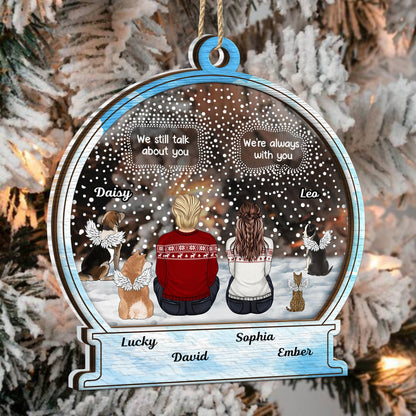 I Miss You, Dog, Cat - Christmas Memorial Gift For Pet Lover - Personalized 2-Layered Mix Ornament