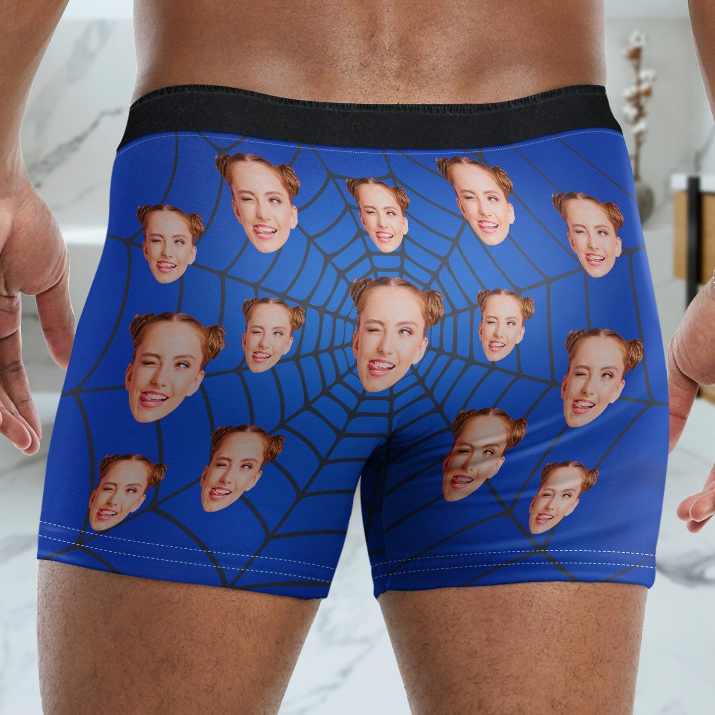 Custom Photo Only Wife Tingle My Spidey Senses - Funny Gift For Husband, Boyfriend - Personalized Men's Boxer Briefs