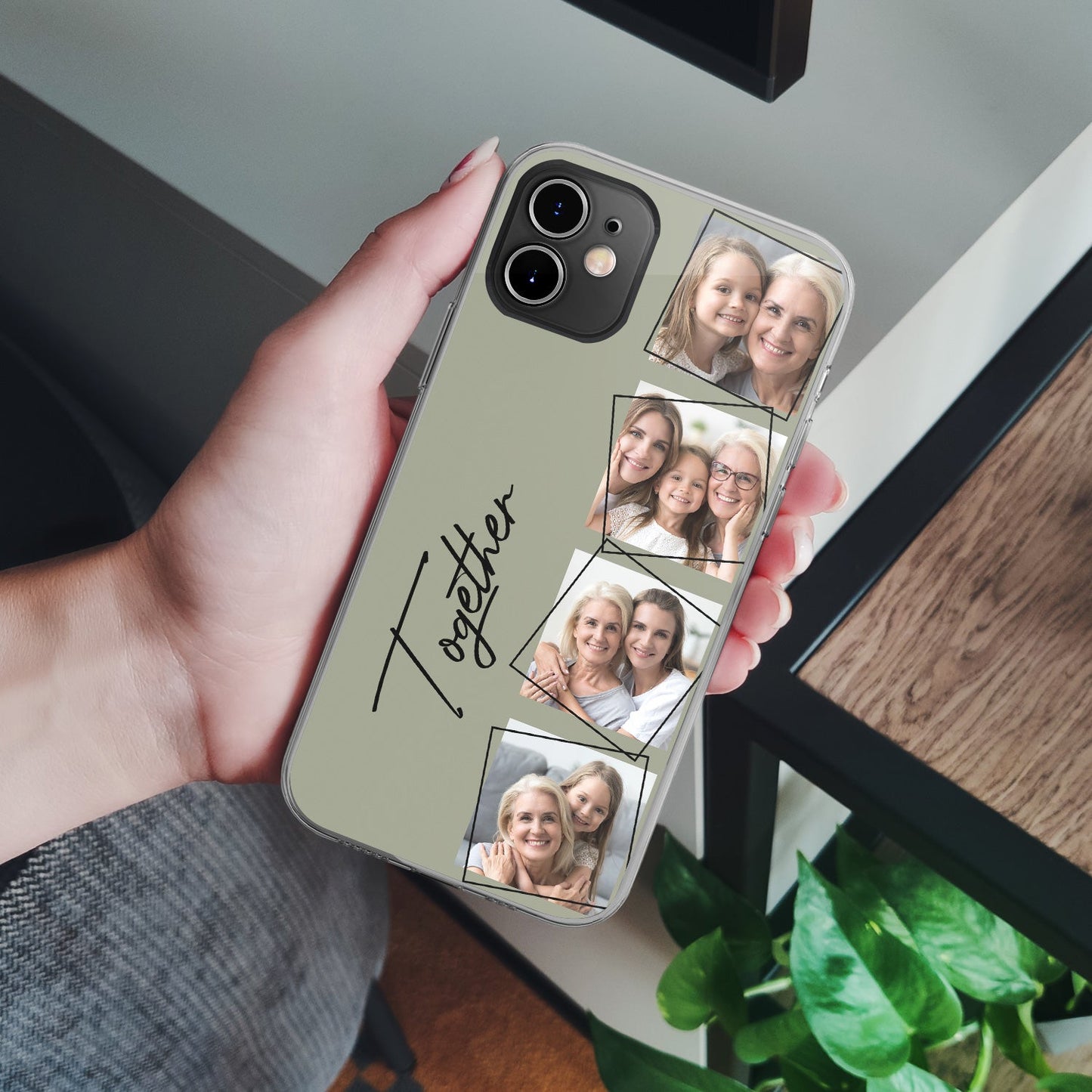 Custom Photo Your Loved Ones - Gift For Couples, Family BFF Best Friends, Besties - Personalized Clear Phone Case