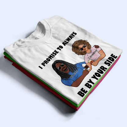 Family Couple Always By Your Side - Personalized Custom T Shirt