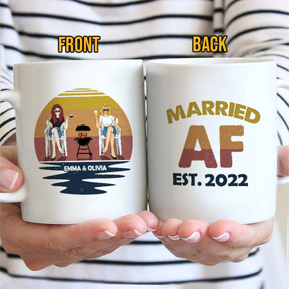 Married AF - Gift For Couples - Personalized Custom Mug