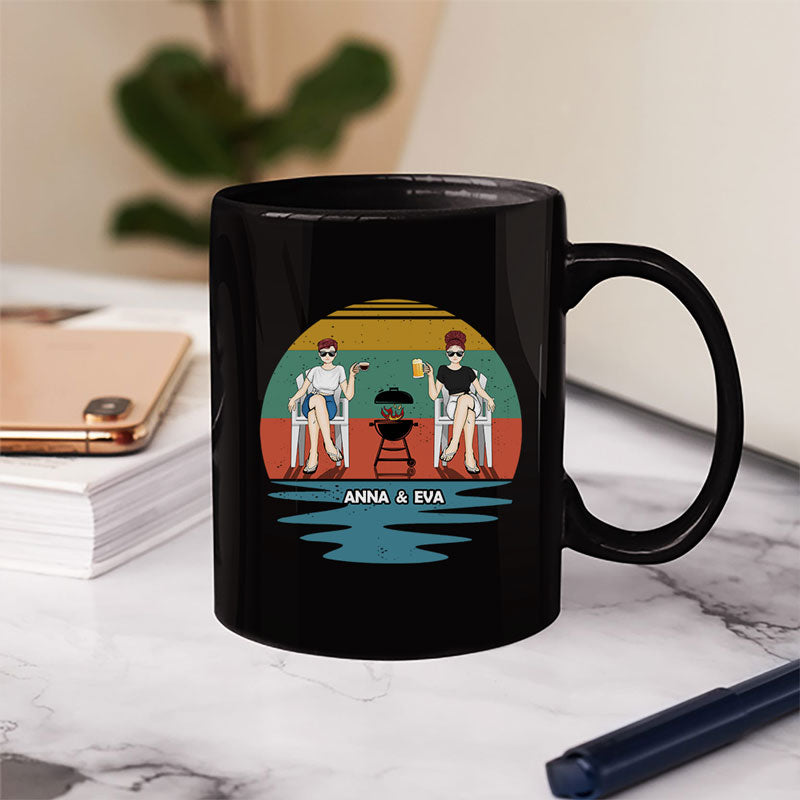 Married AF - Gift For Couples - Personalized Custom Black Mug
