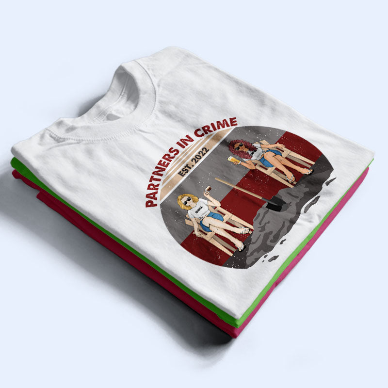 Partners In Crime - Gift For Couple - Personalized Custom T Shirt