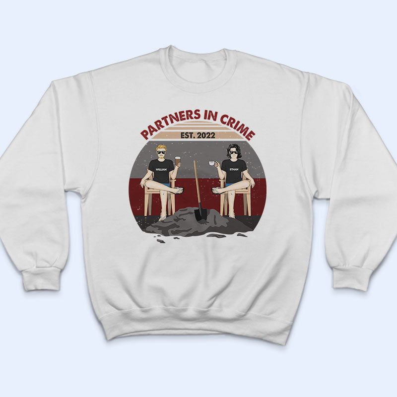 Partners In Crime - Gift For Couple - Personalized Custom T Shirt