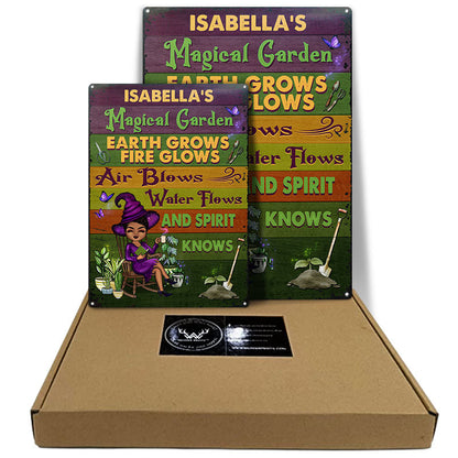 And Spirit Knows Witch - Garden Decoration - Personalized Custom Classic Metal Signs