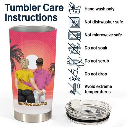 Swiped Right - Gift For Couples - Personalized Custom Tumbler