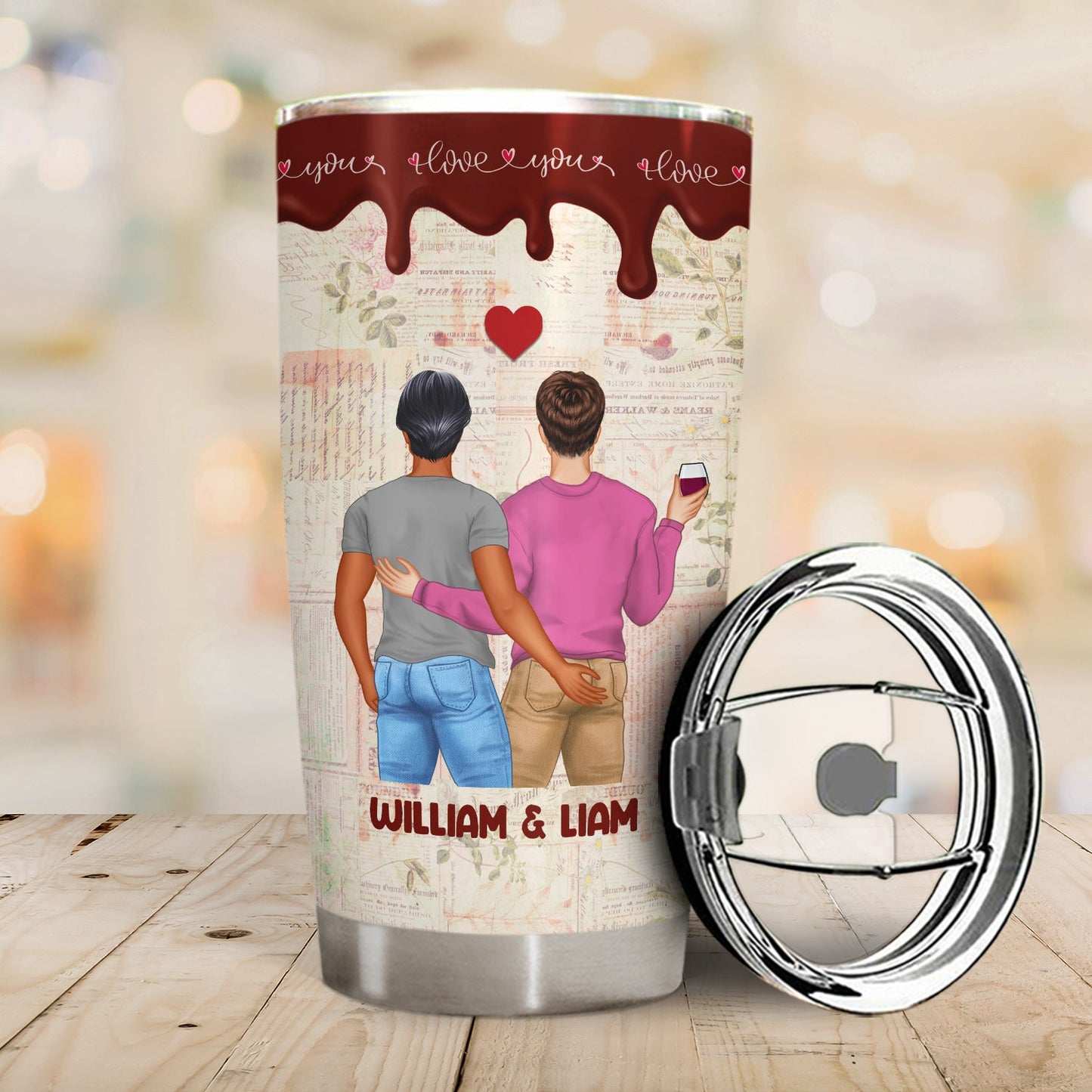 Couple I Want To Annoy For The Rest - Personalized Custom Tumbler