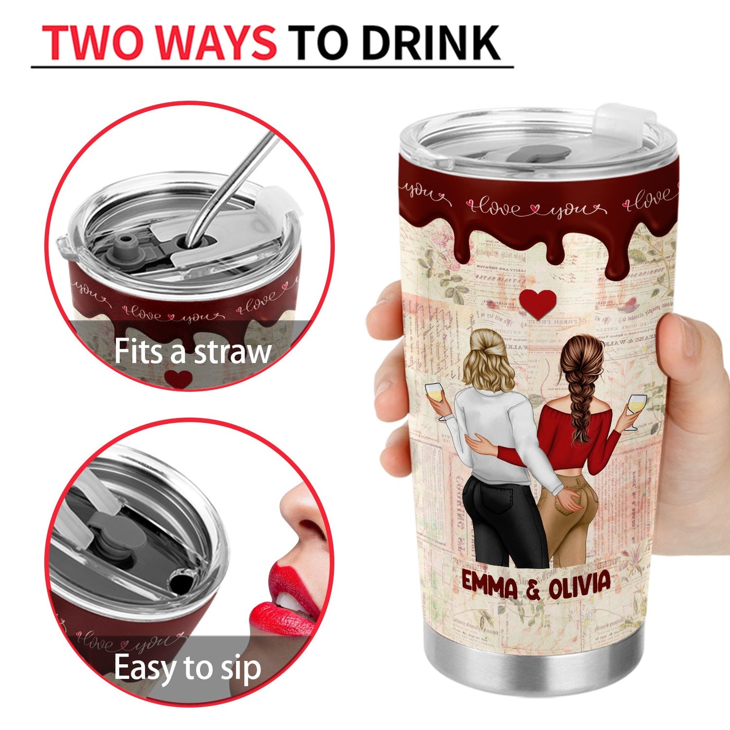 Couple I Want To Annoy For The Rest - Personalized Custom Tumbler