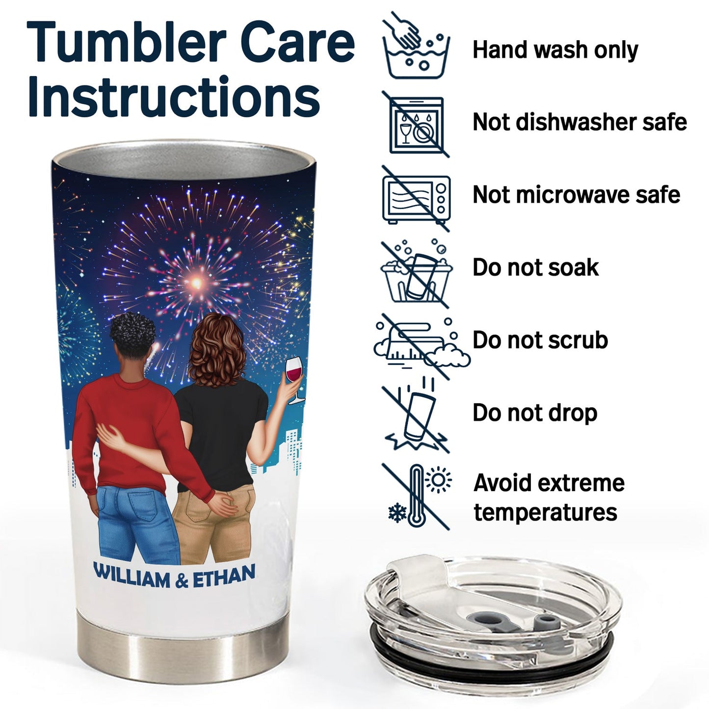 I Have Found The One - Gift For Couples - Personalized Custom Tumbler