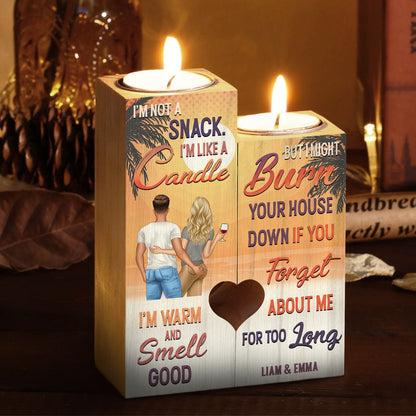 I‘m Like A Candle - Gift For Couples - Personalized Custom Candle Holder