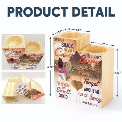 I‘m Like A Candle - Gift For Couples - Personalized Custom Candle Holder