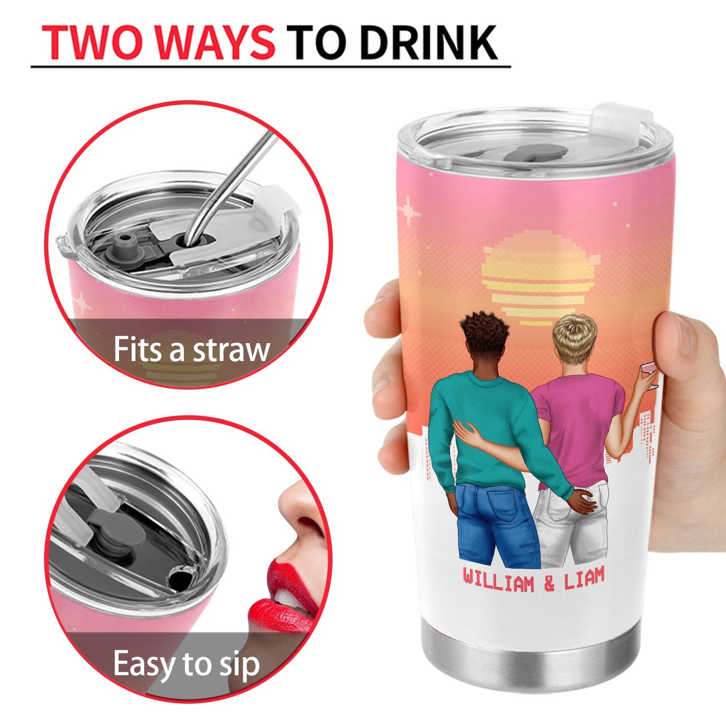 I Would Say Heart - Gift For Couples - Personalized Custom Tumbler