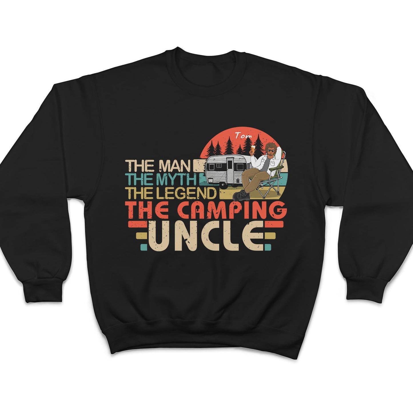 The Legend Camping Dad - Gift For Grandpa, Father And Uncle - Personalized Custom T Shirt