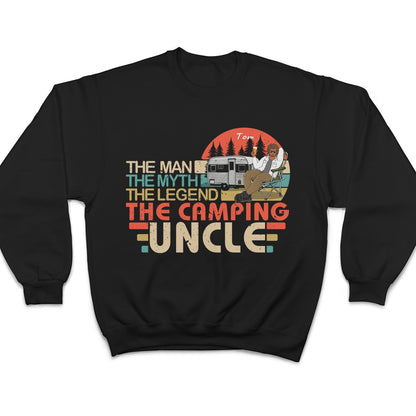 The Legend Camping Dad - Gift For Grandpa, Father And Uncle - Personalized Custom T Shirt