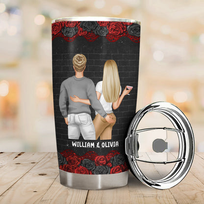 Couple Wish I Could Have Found You Sooner Black Ver - Gift For Couple - Personalized Custom Tumbler