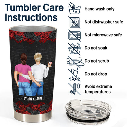 Couple Wish I Could Have Found You Sooner Black Ver - Gift For Couple - Personalized Custom Tumbler