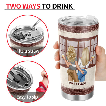 Couple I Could Have Found You Sooner Brick Ver - Gift For Couple - Personalized Custom Tumbler