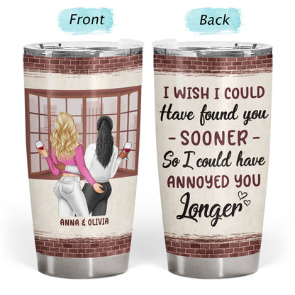 Couple I Could Have Found You Sooner Brick Ver - Gift For Couple - Personalized Custom Tumbler
