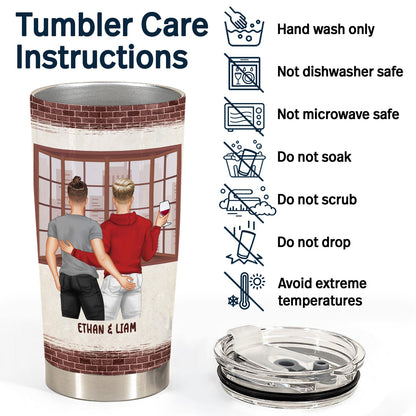 Couple I Could Have Found You Sooner Brick Ver - Gift For Couple - Personalized Custom Tumbler