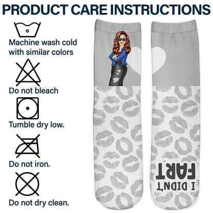 Blew You A Kiss - Gift For Couples - Personalized Socks