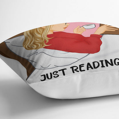 No Outside Contact - Gift For Book Lovers - Personalized Pillow