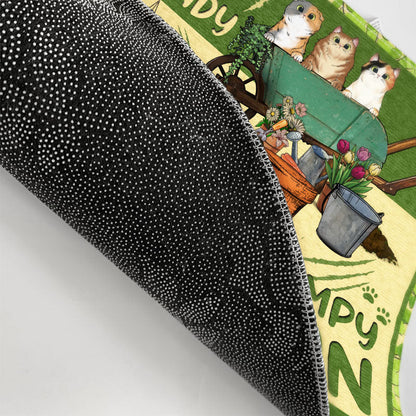 Live Here Gardening Cat Lovers - Personalized Custom Doormat