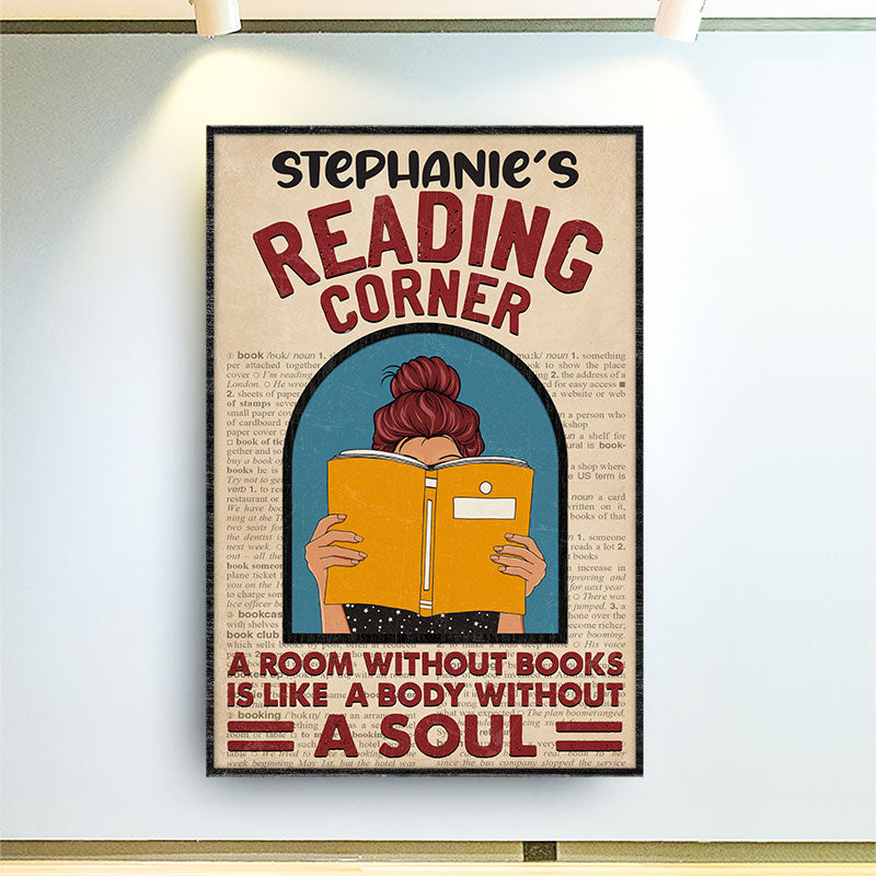 Reading Corner A Room Without Books - Personalized Custom Poster