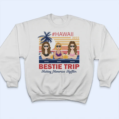 Family Trip Girl Trip Friend Trip Beach Vibe - Personalized T Shirt