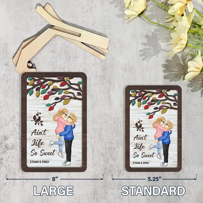 God Gave Me You - Personalized 2-Layered Wooden Plaque With Stand