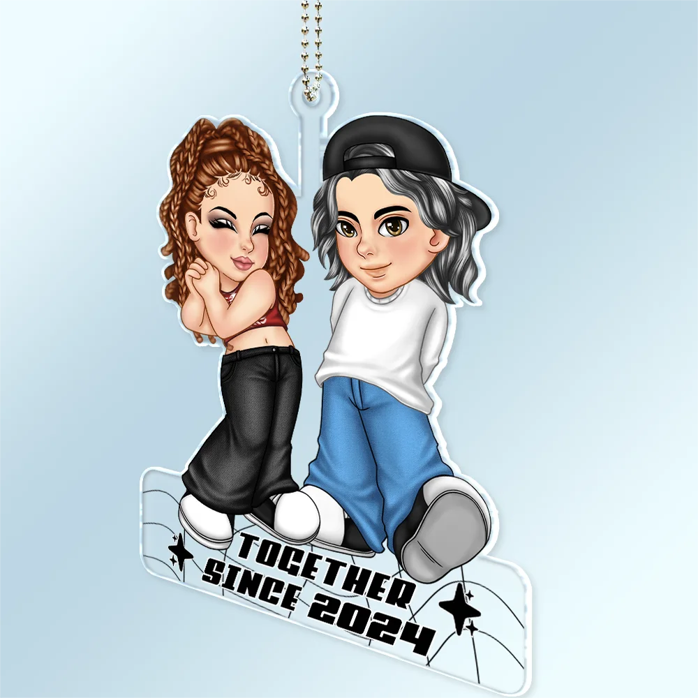 Y2K Couple Together Since - Personalized Acrylic Car Hanger