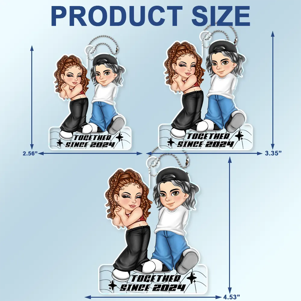 Y2K Couple Together Since - Personalized Acrylic Car Hanger