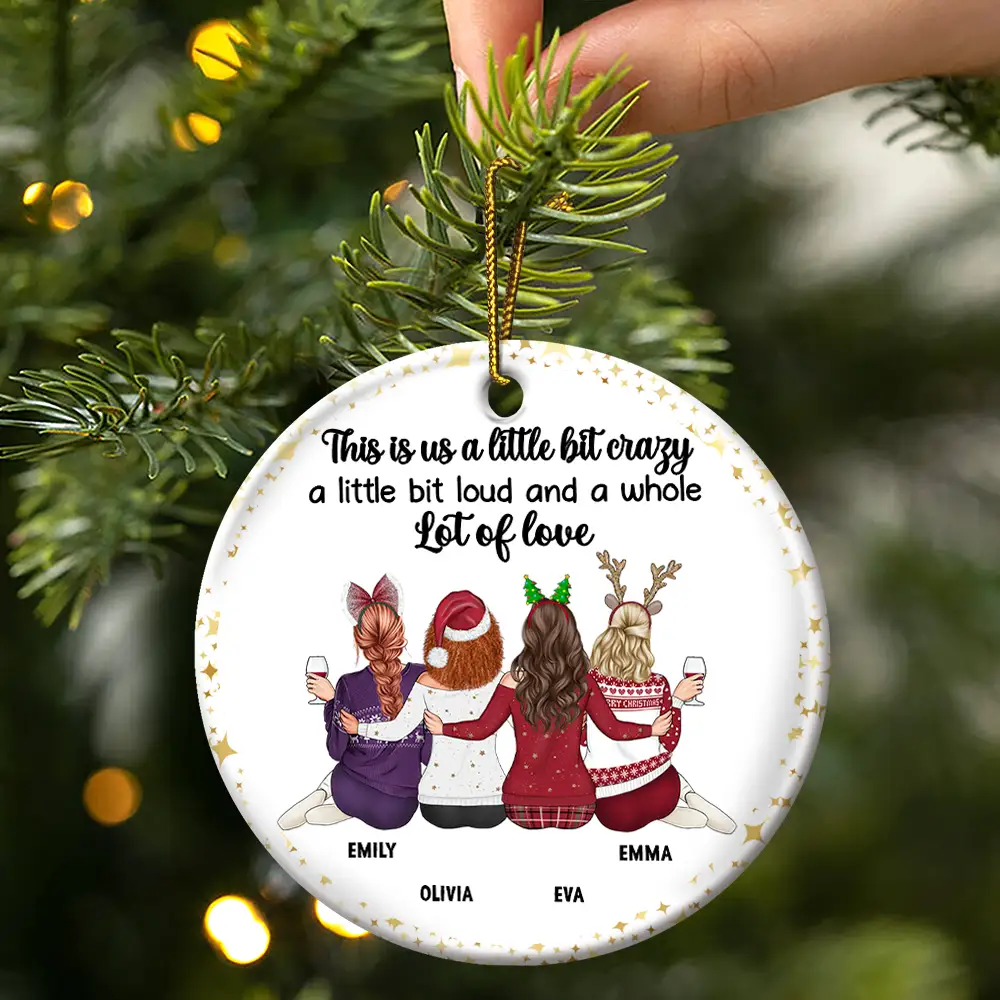 Friends It's Not What We Have In Life - Personalized Circle Ornament