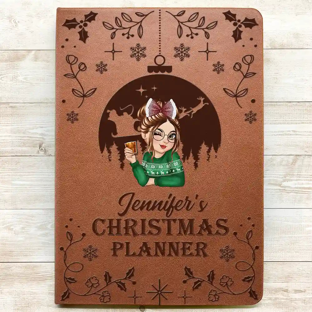 Christmas Planner - Personalized Leather Journal