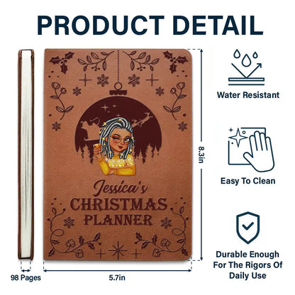 Christmas Planner - Personalized Leather Journal